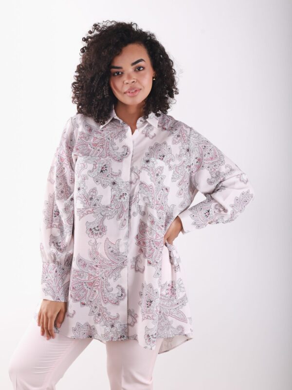 Koszula Aggi różowa mozaika